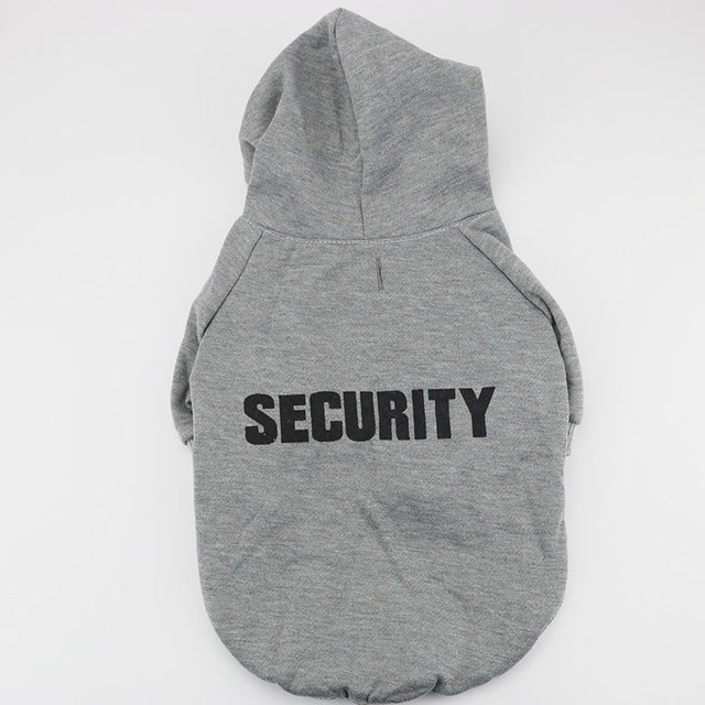 Groom Glory Security Dog Sweater – Soft Fleece Hoodie for Small Pets