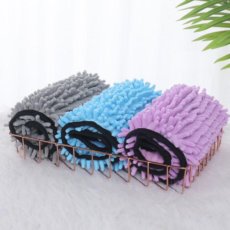 Groom Glory Super Absorbent Dog Cat - Bath Towel Pockets