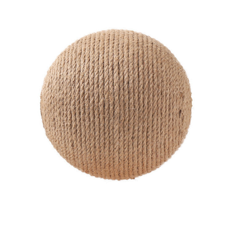 Groom Glory Vertical Sisal Cat Scratching Ball – Wooden Cat Toy