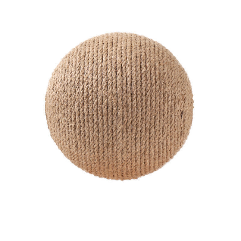 Groom Glory Vertical Sisal Cat Scratching Ball – Wooden Cat Toy