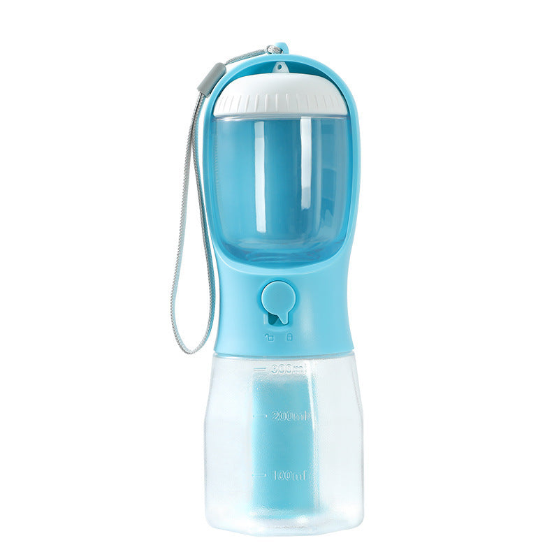 Groom Glory 3-in-1 Portable Pet Water Bottle - Food & Waste Bag Storage for Dogs