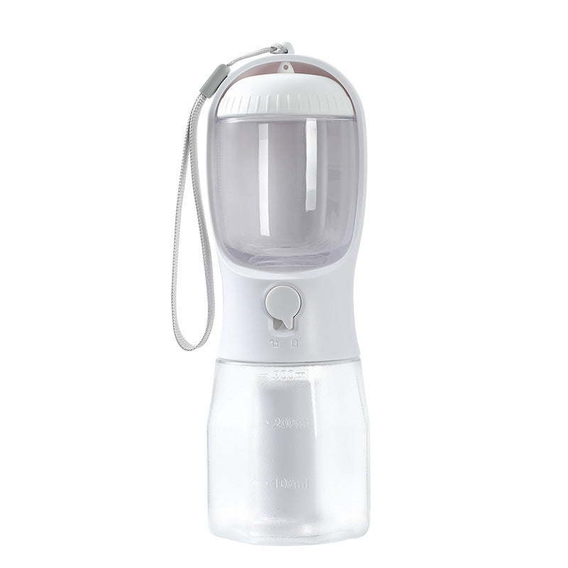 Groom Glory 3-in-1 Portable Pet Water Bottle - Food & Waste Bag Storage for Dogs