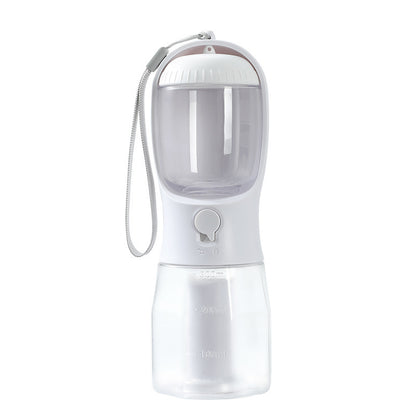 Groom Glory 3-in-1 Portable Pet Water Bottle - Food & Waste Bag Storage for Dogs