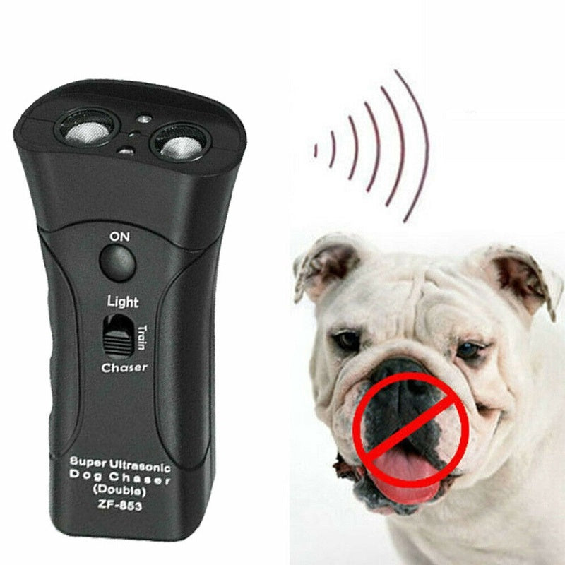 Groom Glory 3-in-1 Ultrasonic Dog Repeller – Bark Control & LED Training Device