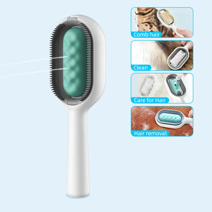 Groom Glory 4-in-1 Cat Hair Brush with Water Tank – Grooming & Cleaning Comb