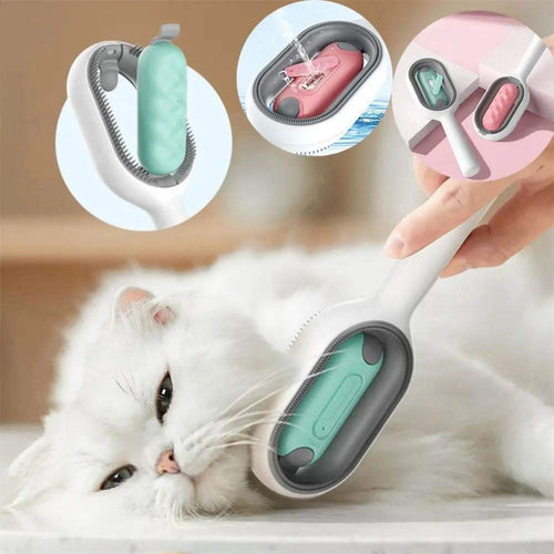 Groom Glory 4-in-1 Cat Hair Brush with Water Tank – Grooming & Cleaning Comb