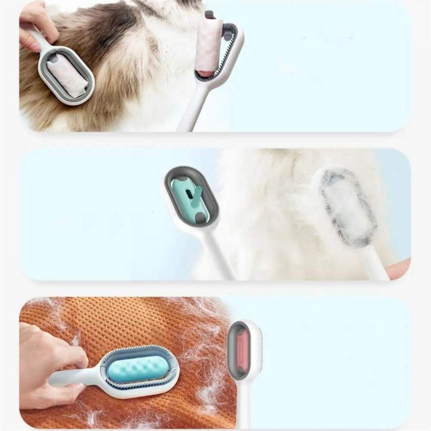 Groom Glory 4-in-1 Cat Hair Brush with Water Tank – Grooming & Cleaning Comb