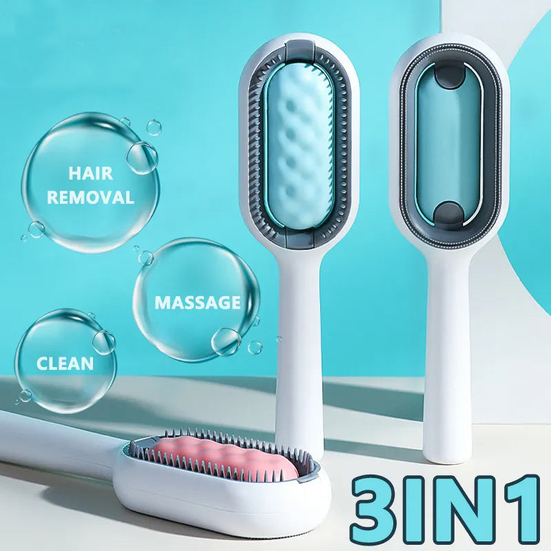 Groom Glory 4-in-1 Cat Hair Brush with Water Tank – Grooming & Cleaning Comb