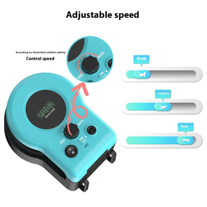 Groom Glory Adjustable Cat Running Treadmill -  Interactive & Remote Control