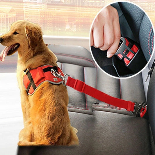 Groom Glory Adjustable Pet Car Seat Belt Harness - Clip Travel Safe