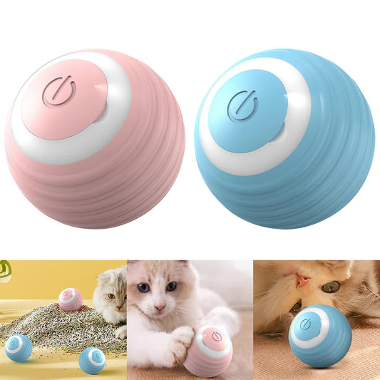 Groom Glory Automatic Bouncing Cat Toy Ball – Self-Moving Smart Toy for Indoor Cats