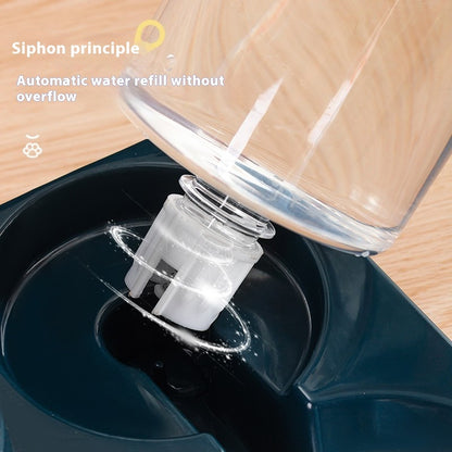 Groom Glory Automatic Cat Water & Food Bowl – Dual Feeding Basin