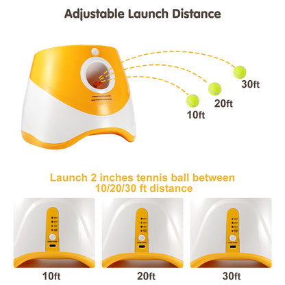 Groom Glory Automatic Dog Ball Launcher – Interactive Tennis Ball Thrower