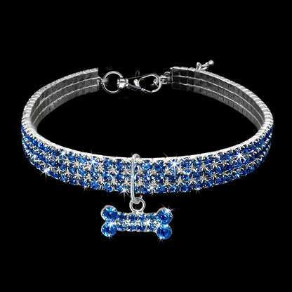 Groom Glory Bling Rhinestone Dog Collar – Crystal Puppy Collar