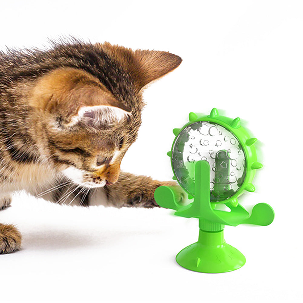 Groom Glory Cat Treat Dispenser Toy – Slow Feeder Money-Making Wheel