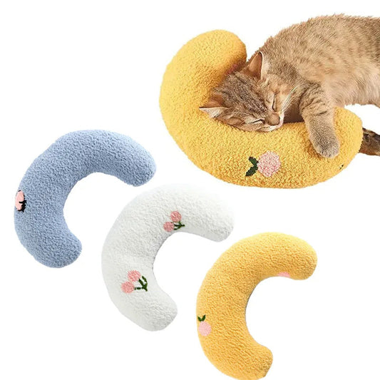 Groom Glory Cat U-Shaped Sleep Pillow – Soft Neck Support for Small Pets