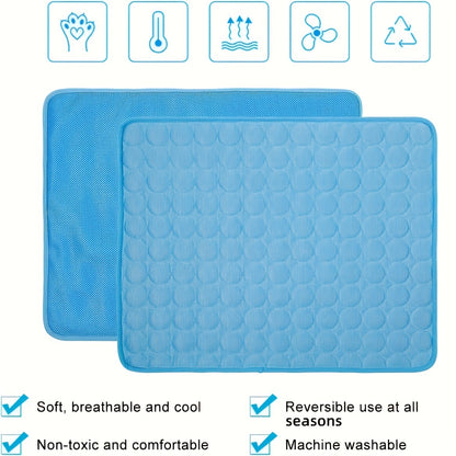 Groom Glory Dog Cooling Mat – Ice Silk Pet Cooling Pad for Kennels, Crates & Travel