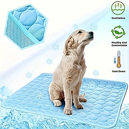 Groom Glory Dog Cooling Mat – Ice Silk Pet Cooling Pad for Kennels, Crates & Travel