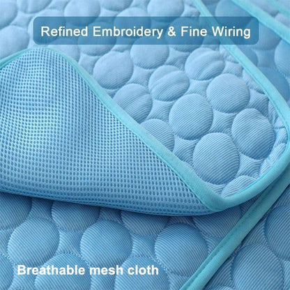 Groom Glory Dog Cooling Mat – Ice Silk Pet Cooling Pad for Kennels, Crates & Travel