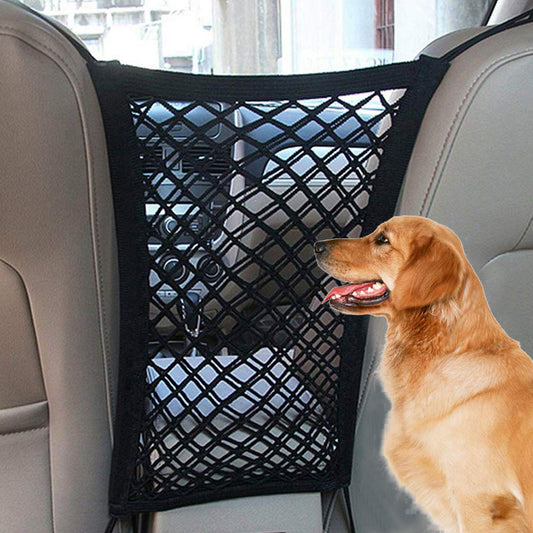 Groom Glory Elastic Car Pet Barrier Net – Dog Safety Travel Mesh Divider