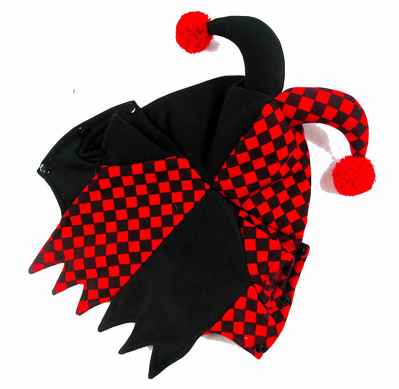 Groom Glory  Funny Clown Halloween Costume for Dogs & Cats – Pet Transformation Outfit with Hat
