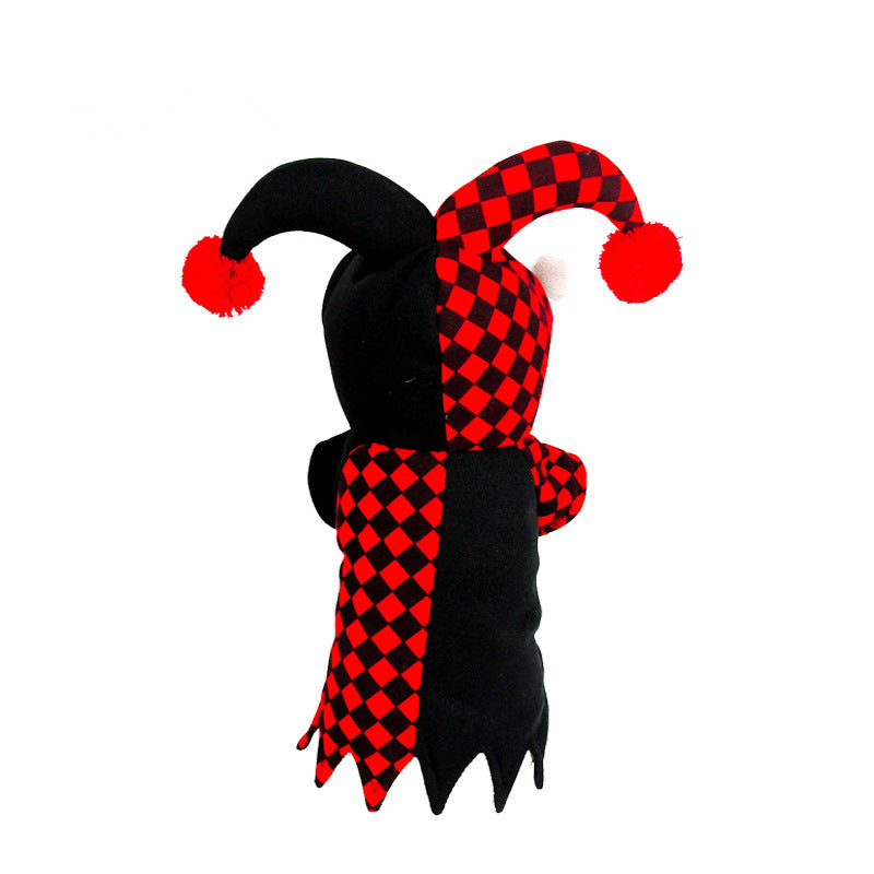 Groom Glory  Funny Clown Halloween Costume for Dogs & Cats – Pet Transformation Outfit with Hat