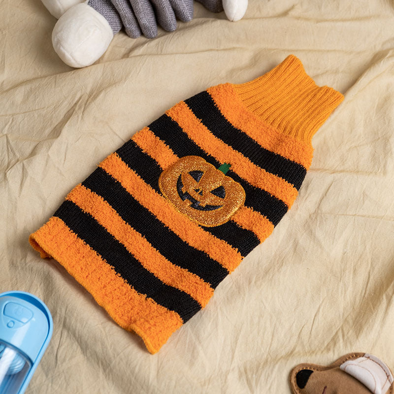 Groom Glory Halloween Dog Sweaters – Cozy Pet Costume for Small Dogs | Fall & Winter Cosplay Outfit