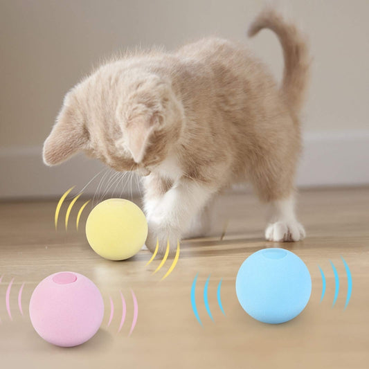 Groom Glory Interactive Cat Toy Ball – Catnip Sound Ball for Playful Cats