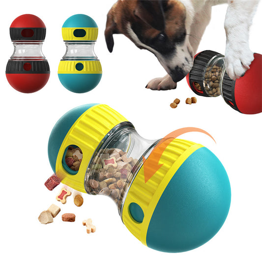 Groom Glory Interactive Dog Puzzle Toy – Food Dispensing Tumbler Ball