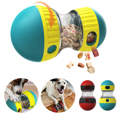 Groom Glory Interactive Dog Puzzle Toy – Food Dispensing Tumbler Ball