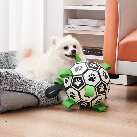 Groom Glory Interactive Dog Soccer Ball – Inflatable Training Toy for Large Dogs