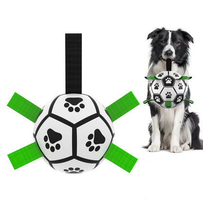 Groom Glory Interactive Dog Soccer Ball – Inflatable Training Toy for Large Dogs