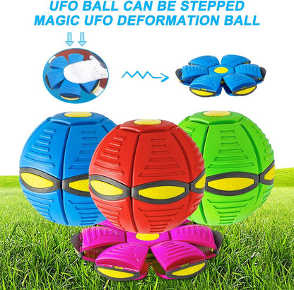 Groom Glory Magic Flying Saucer Ball Dog Toy with Lights – Outdoor Pet Game