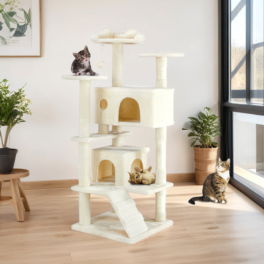 Groom Glory Multi-Level Cat Tree Tower – Activity Frame with Loungers & Perches