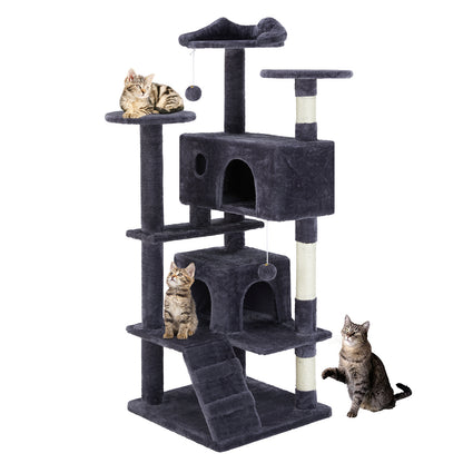 Groom Glory Multi-Level Cat Tree Tower – Activity Frame with Loungers & Perches