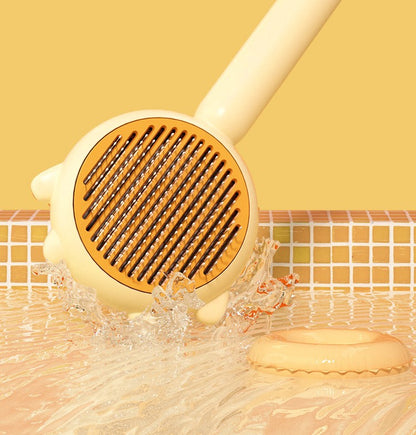 Groom Glory Pet Hair Removal Massage Comb - Gentle Grooming Brush