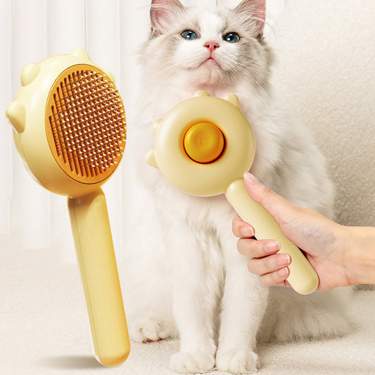 Groom Glory Pet Hair Removal Massage Comb - Gentle Grooming Brush