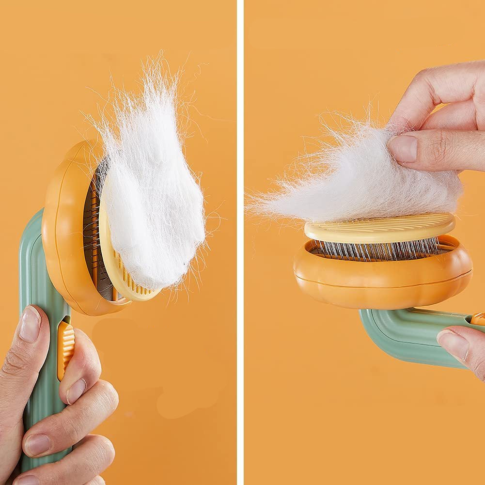 Groom Glory Pet Pumpkin Grooming Brush for Dogs & Cats