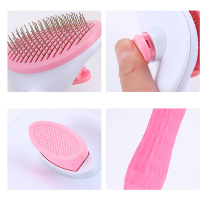Groom Glory Pet Self-Cleaning Grooming Comb - Easy Deshedding Brush