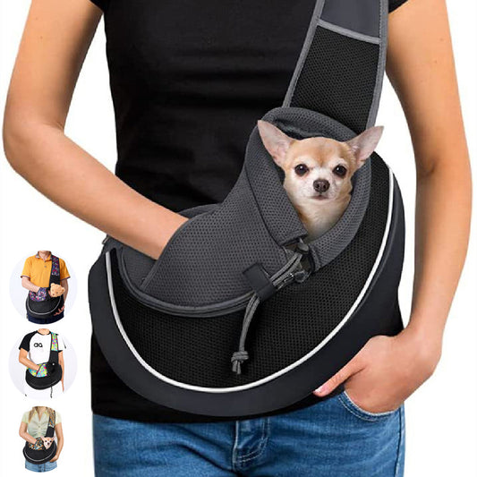 Groom Glory Portable Crossbody Pet Carrier Bag - Breathable & Secure