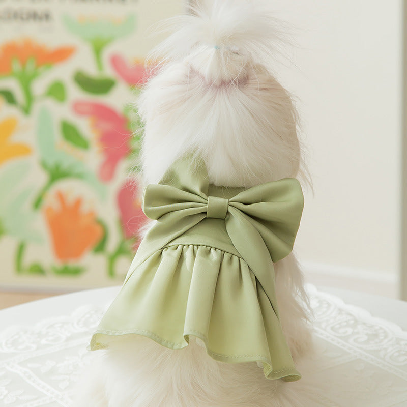 Groom Glory Princess Style Dog Skirt - Thin & Breathable Satin Dress