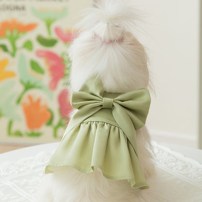Groom Glory Princess Style Dog Skirt - Thin & Breathable Satin Dress