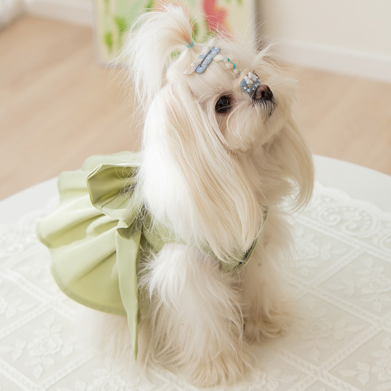 Groom Glory Princess Style Dog Skirt - Thin & Breathable Satin Dress