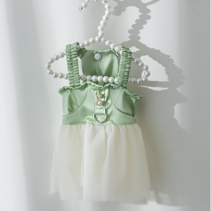 Groom Glory Princess Style Dog Skirt - Thin & Breathable Satin Dress