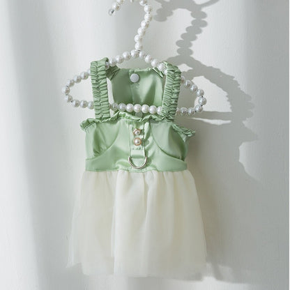 Groom Glory Princess Style Dog Skirt - Thin & Breathable Satin Dress