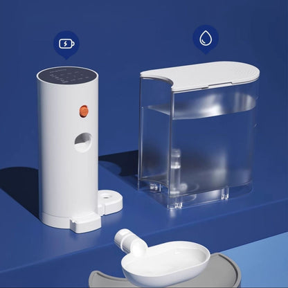 Groom Glory Rechargeable Dump Cat Water Fountain - Automatic Water Feeder