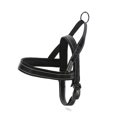 Reflective Nylon Dog Chest Harness - Quick-Sleeve Strap