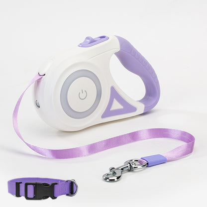 Groom Glory Retractable Dog Leash Collar - Smooth Telescopic
