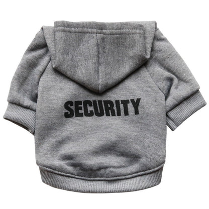 Groom Glory Security Dog Sweater – Soft Fleece Hoodie for Small Pets