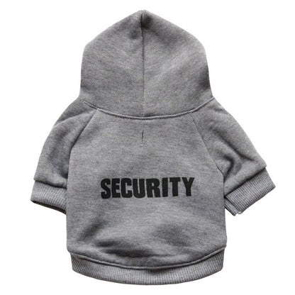Groom Glory Security Dog Sweater – Soft Fleece Hoodie for Small Pets